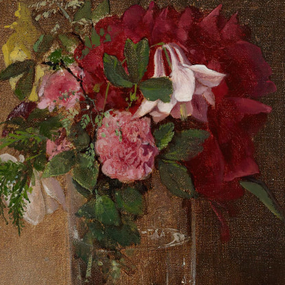 Fiori In Un Bicchiere Albert Edelfelt aed27 quadro stampato su tela