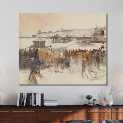 Dal Porto Del Sud Albert Edelfelt aed30 quadro stampato su tela