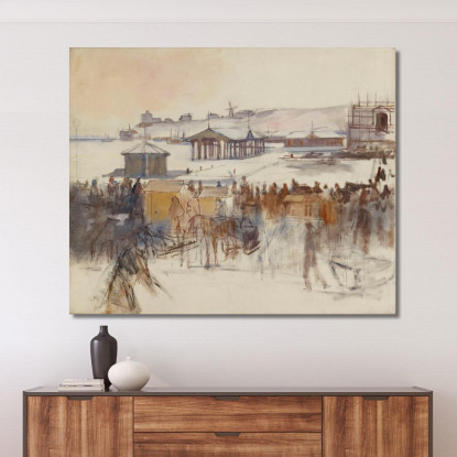 Dal Porto Del Sud Albert Edelfelt aed30 quadro stampato su tela