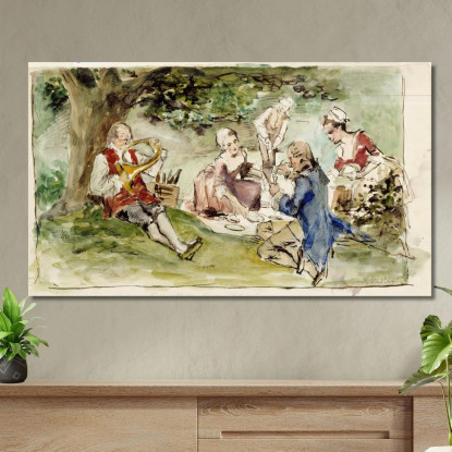 Villa Accanto Allo Spring Training Albert Edelfelt aed38 quadro stampato su tela