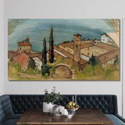 Lugano Albert Edelfelt aed54 quadro stampato su tela