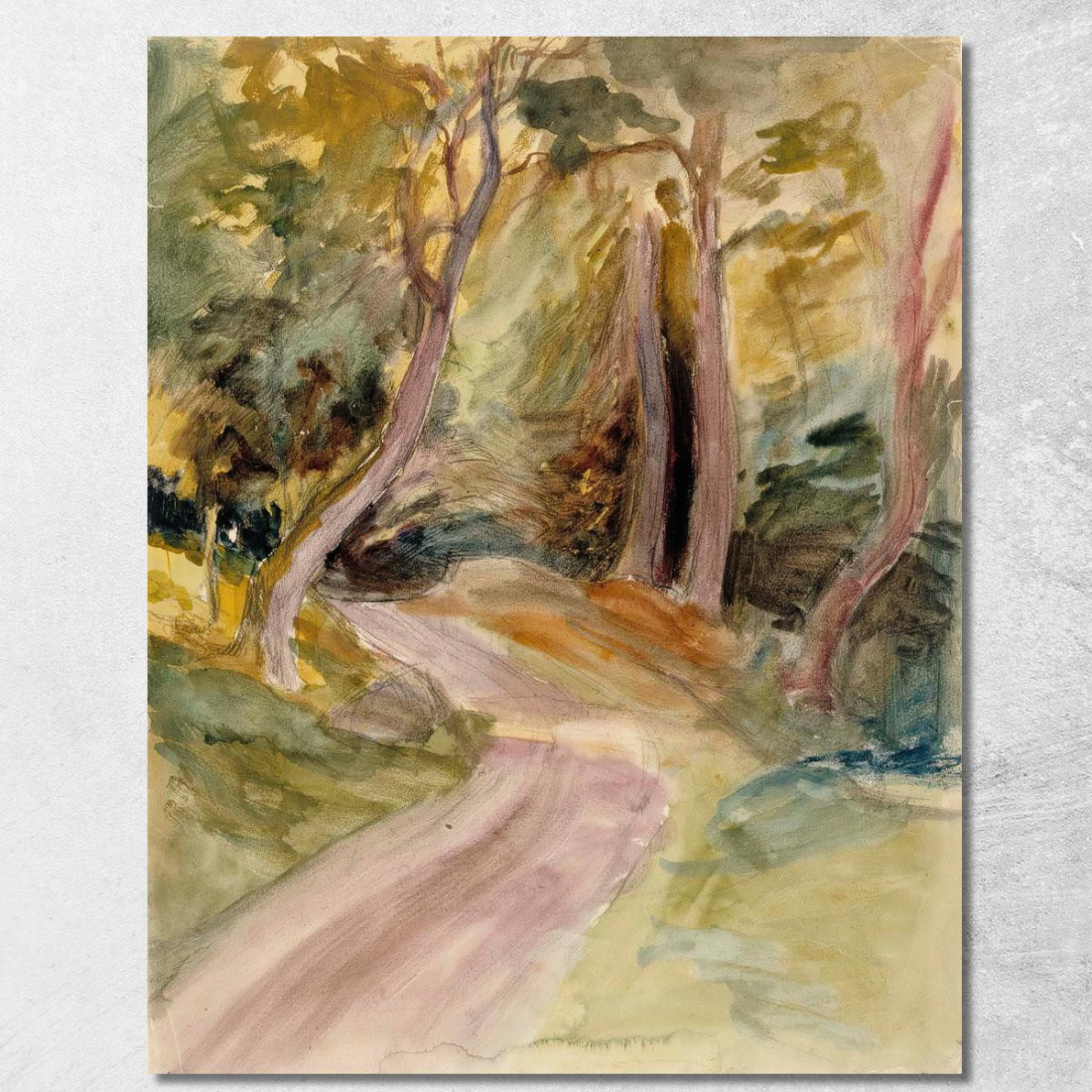 Interno Della Foresta Albert Edelfelt aed62 quadro stampato su tela