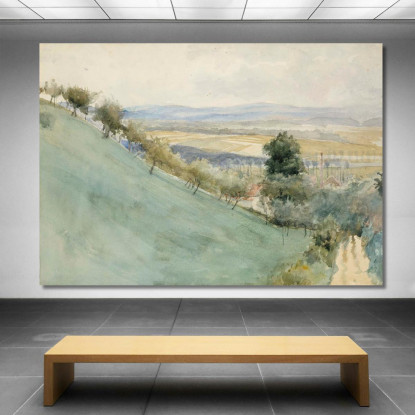 Mäenrinne Montbéliardista Albert Edelfelt aed65 quadro stampato su tela