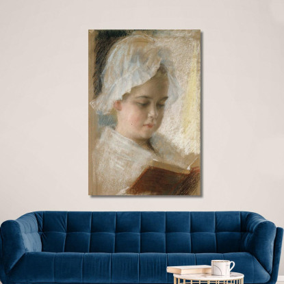 Ritratto Dello Studio Berta Edelfelt Albert Edelfelt aed80 quadro stampato su tela