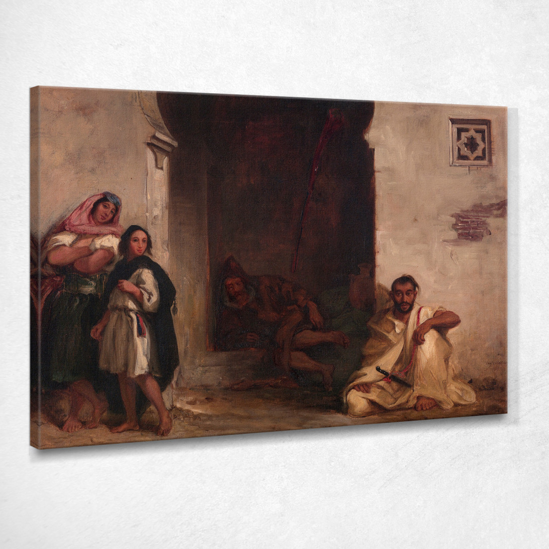 Strada A Meknes Eugène Delacroix edx114 quadro stampato su tela Strada A Meknes Eugène Delacroix edx114 quadro stampato su tela
