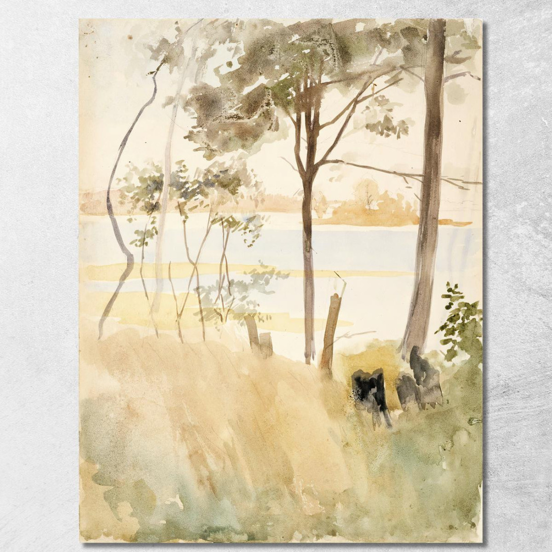 Riva Del Mare A Haikko In Autunno Albert Edelfelt aed109 quadro stampato su tela Riva Del Mare A Haikko In Autunno Albert Edelfelt aed109 quadro stampato su tela