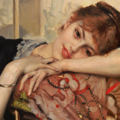 La Virginie Parigina Albert Edelfelt aed136 quadro stampato su tela