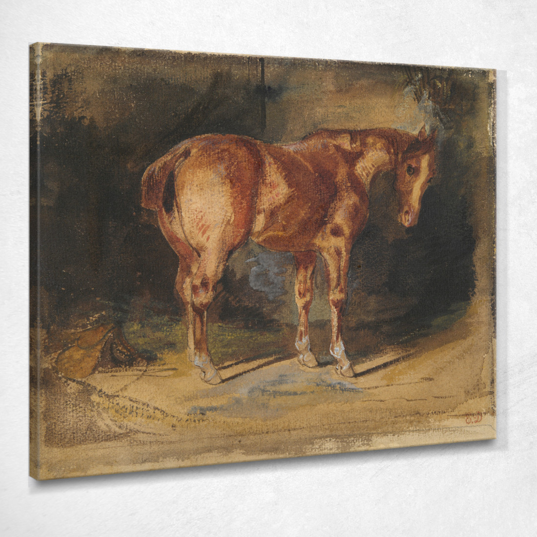 Studio Di Un Cavallo 2 Eugène Delacroix edx119 quadro stampato su tela Studio Di Un Cavallo 2 Eugène Delacroix edx119 quadro stampato su tela