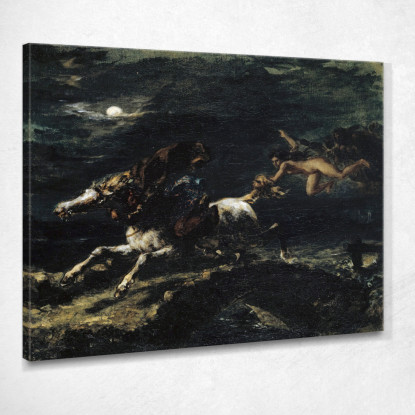 Tam O Shanter Inseguito Dalle Streghe Eugène Delacroix edx123 quadro stampato su tela