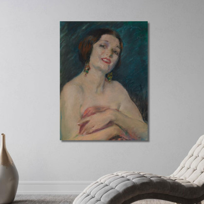 Modello Che Tiene Il Drappeggio Alice Pike Barney apb76 quadro stampato su tela