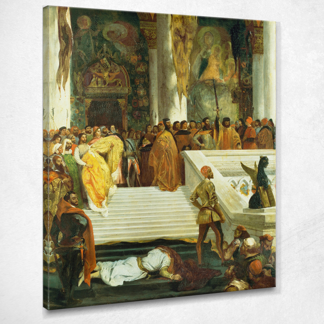 L'Esecuzione Del Doge Marino Faliero Eugène Delacroix edx132 quadro stampato su tela L'Esecuzione Del Doge Marino Faliero Eugène Delacroix edx132 quadro stampato su tela