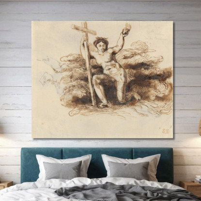 La Figura Della Religione Eugène Delacroix edx133 quadro stampato su tela