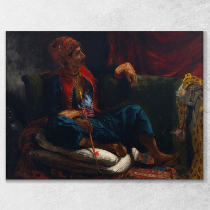 Il Fumatore Eugène Delacroix edx141 quadro stampato su tela