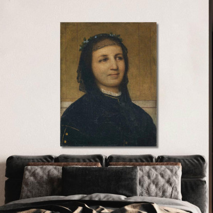 Ritratto Di Margaretha Antonietta Mähly-Schermar Arnold Böcklin abk5 quadro stampato su tela