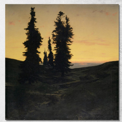 Per Gli Alberi Arnold Böcklin abk13 quadro stampato su tela