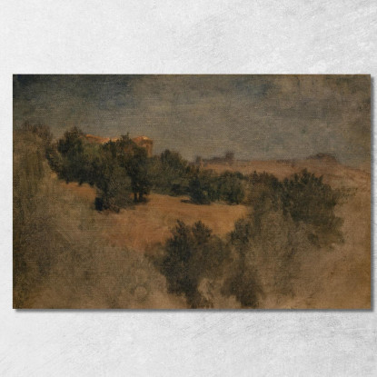 Paesaggio Nei Pressi Di Palestrina Arnold Böcklin abk21 quadro stampato su tela