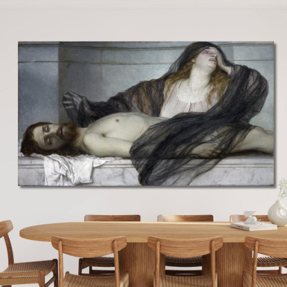 Maddalena Addolorata Per Il Corpo Di Cristo Arnold Böcklin abk24 quadro stampato su tela