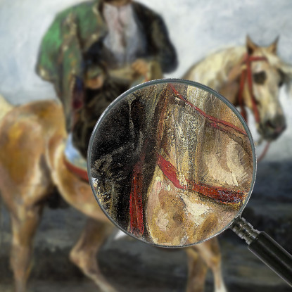 Il Cavaliere Turco Eugène Delacroix edx145 quadro stampato su tela