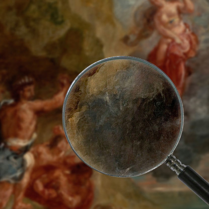 La Giunone D'Inverno Implora Di Distruggere La Flotta Di Enea Eugène Delacroix edx146 quadro stampato su tela