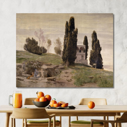 Riposo Durante La Fuga In Egitto Arnold Böcklin abk53 quadro stampato su tela