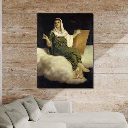 La Musa Clio Arnold Böcklin abk67 quadro stampato su tela