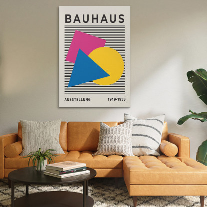 Quadro Bauhaus Forme Geometriche Vibranti Bauhaus Style bhs5 quadro stampato su tela