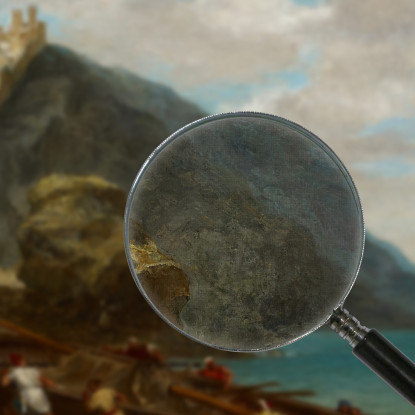 Veduta Di Tangeri Dalla Riva Del Mare Eugène Delacroix edx154 quadro stampato su tela