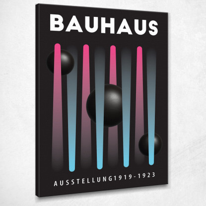 Quadro Bauhaus Sfere E Linee In Colori Neon Bauhaus Style bhs27 quadro stampato su tela