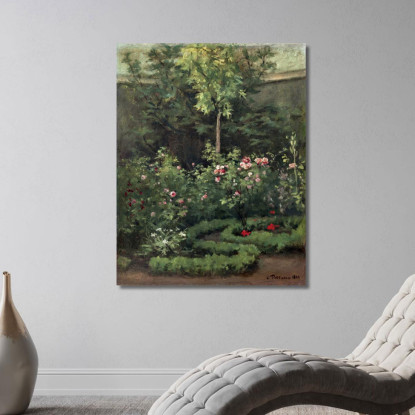 Un Giardino Di Rose 1862 Digitale Camille Pissarro cps6 quadro stampato su tela