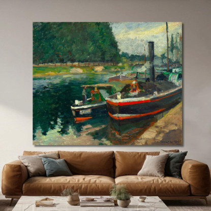 Chiatte A Pontoise Camille Pissarro cps11 quadro stampato su tela
