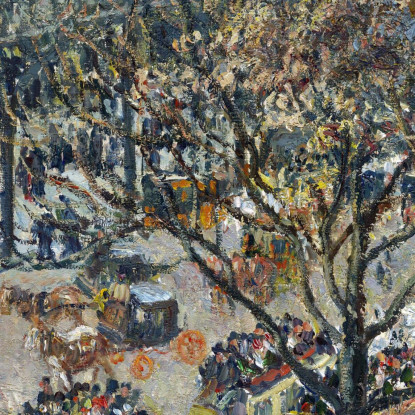 Viale Degli Italiani Sole Mattutino 1897 Camille Pissarro cps14 quadro stampato su tela