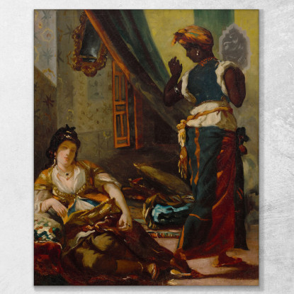Le Donne Di Algeri Eugène Delacroix edx157 quadro stampato su tela