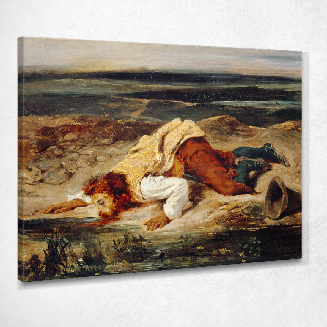 Pastore Romano Brigante Ferito Eugène Delacroix edx158 quadro stampato su tela Pastore Romano Brigante Ferito Eugène Delacroix edx158 quadro stampato su tela
