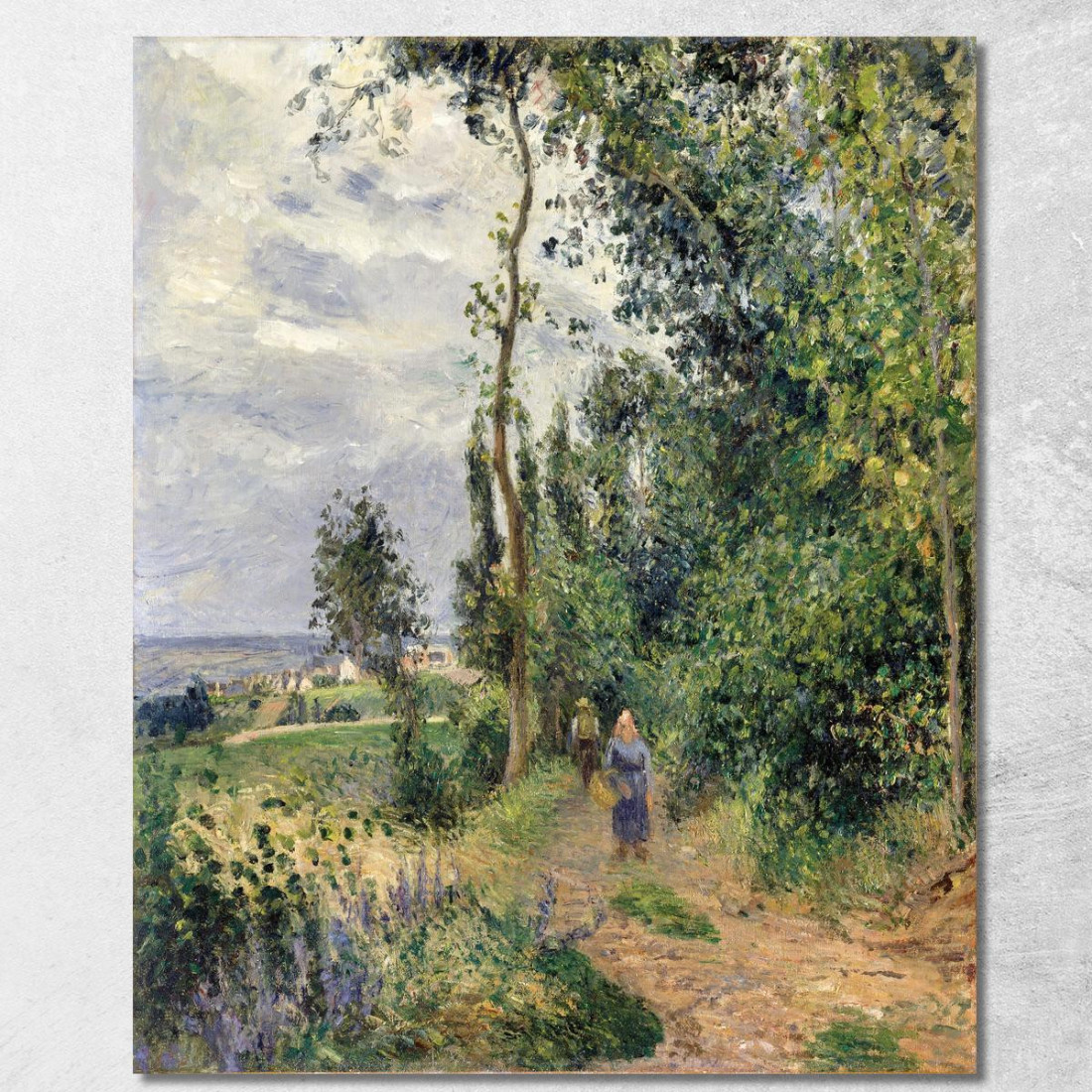 Côte Des Grouettes Vicino A Pontoise Camille Pissarro cps23 quadro stampato su tela Côte Des Grouettes Vicino A Pontoise Camille Pissarro cps23 quadro stampato su tela