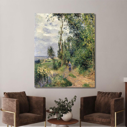 Côte Des Grouettes Vicino A Pontoise Camille Pissarro cps23 quadro stampato su tela