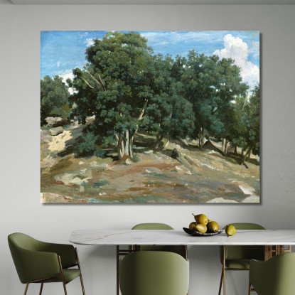 Querce Di Fontainebleau A Bas-Bréau Camille Pissarro cps26 quadro stampato su tela