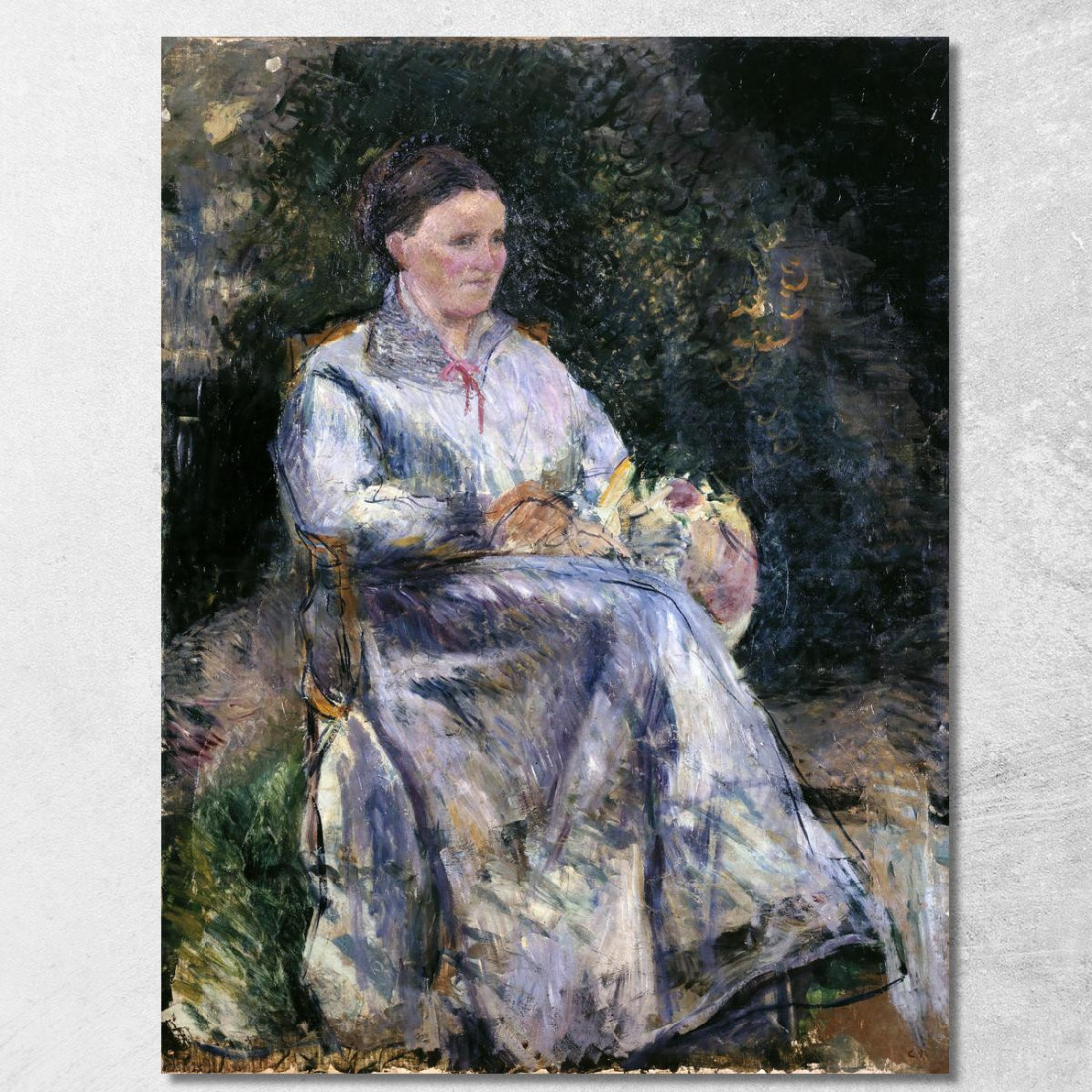 Julie Pissarro Nel Giardino Intorno Al 1874 Camille Pissarro cps35 quadro stampato su tela Julie Pissarro Nel Giardino Intorno Al 1874 Camille Pissarro cps35 quadro stampato su tela