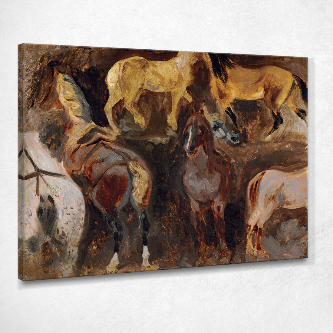 Studio Del Cavallo Eugène Delacroix edx160 quadro stampato su tela Studio Del Cavallo Eugène Delacroix edx160 quadro stampato su tela