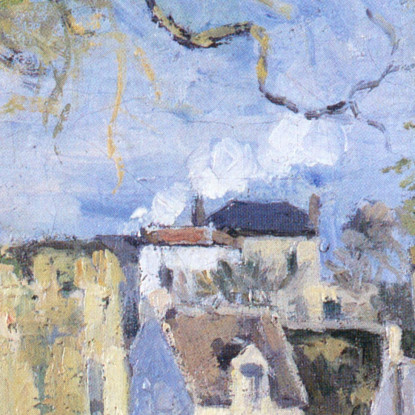 Paesaggio Di Pontoise 1874 Camille Pissarro cps41 quadro stampato su tela