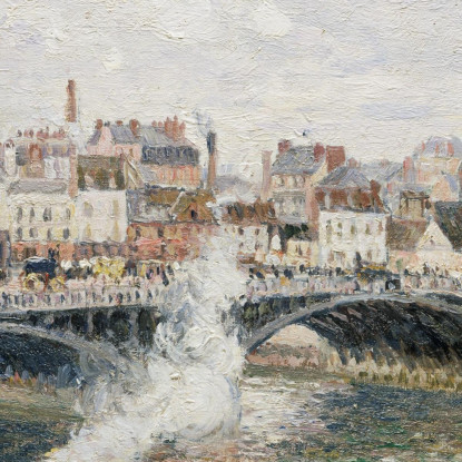 Mattina Una Giornata Nuvolosa Rouen 1896 Camille Pissarro cps44 quadro stampato su tela