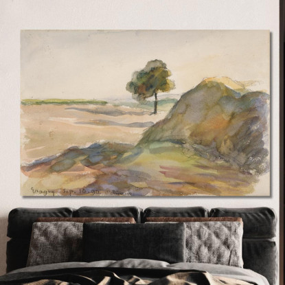 Paesaggio Eragny Camille Pissarro cps48 quadro stampato su tela