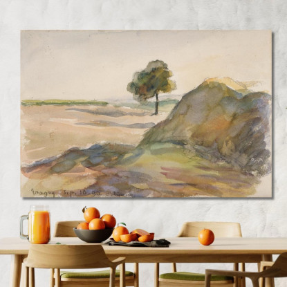 Paesaggio Eragny Camille Pissarro cps48 quadro stampato su tela