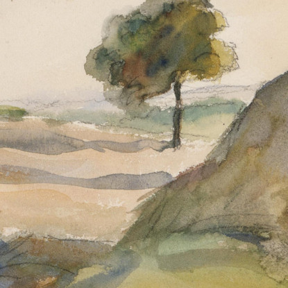 Paesaggio Eragny Camille Pissarro cps48 quadro stampato su tela