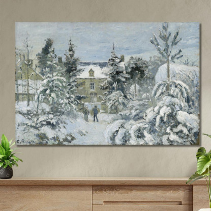 Casa Di Piette A Montfoucault 1874 Camille Pissarro cps53 quadro stampato su tela