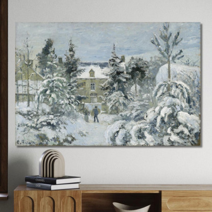 Casa Di Piette A Montfoucault 1874 Camille Pissarro cps53 quadro stampato su tela