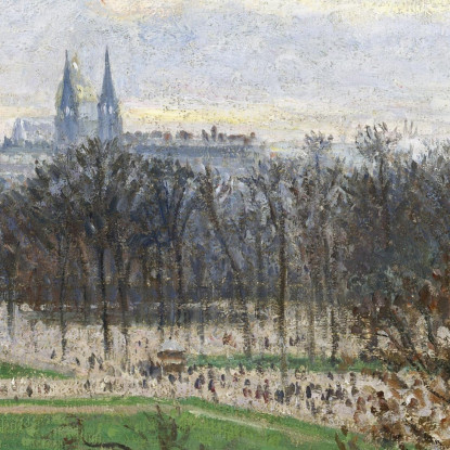 Il Giardino Delle Tuileries In Un Pomeriggio D'Inverno 1899 Camille Pissarro cps78 quadro stampato su tela