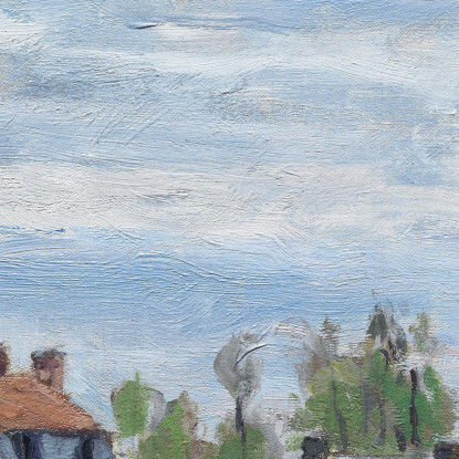 La Chiusa Di Pontoise 1872 Camille Pissarro cps84 quadro stampato su tela