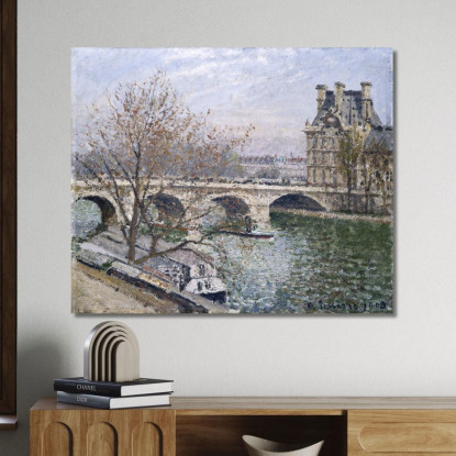Il Pont Royal E Il Pavillon De Flore 1903 Camille Pissarro cps92 quadro stampato su tela