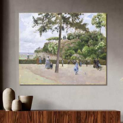 Il Giardino Pubblico Di Pontoise 1874 Camille Pissarro cps93 quadro stampato su tela