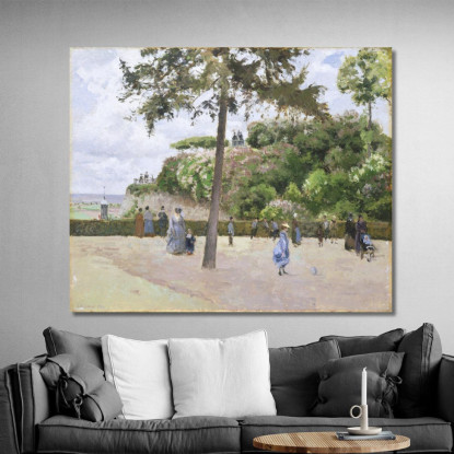 Il Giardino Pubblico Di Pontoise 1874 Camille Pissarro cps93 quadro stampato su tela